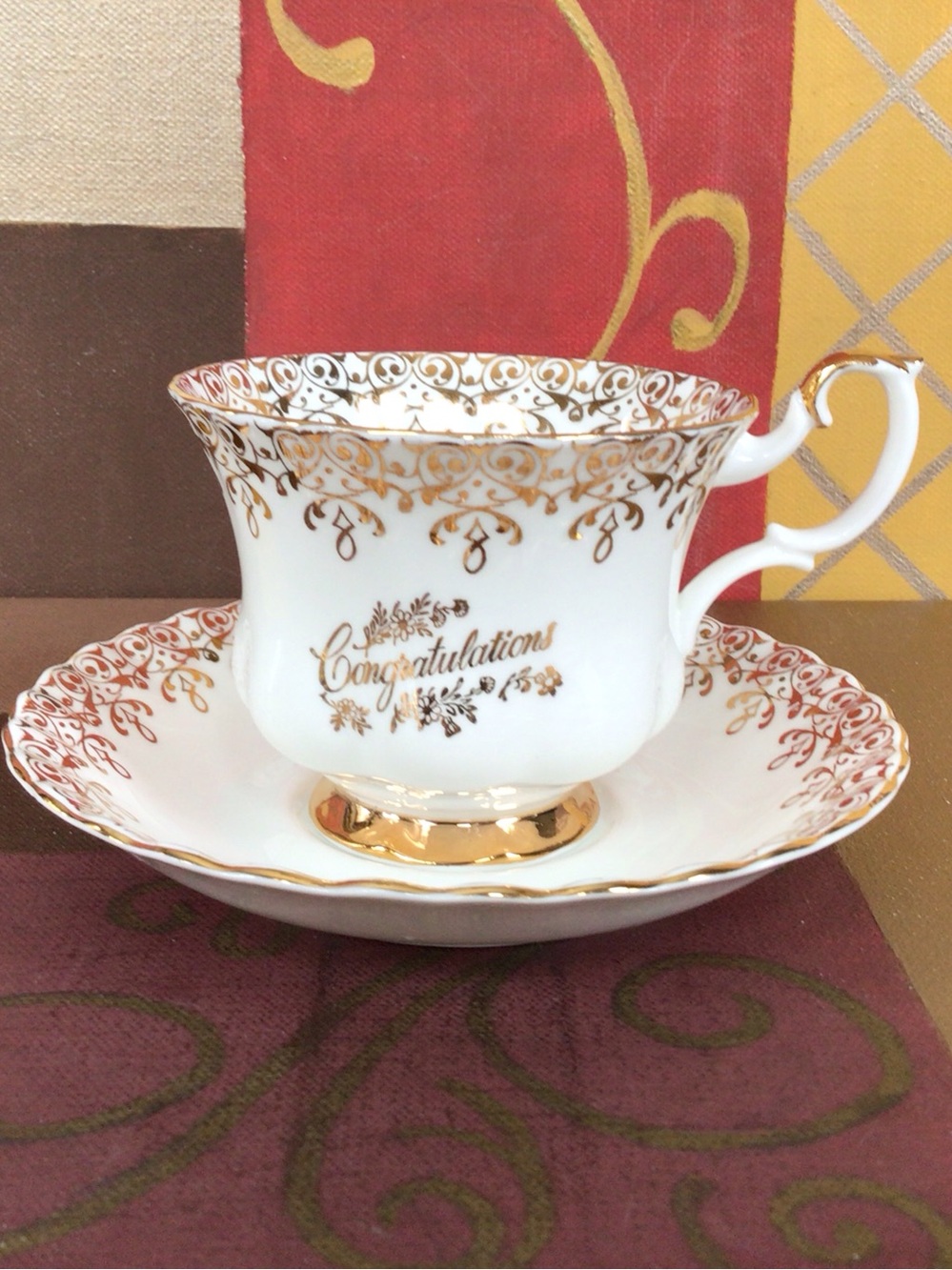 Royal Albert Congratulations Teacup And Saucer